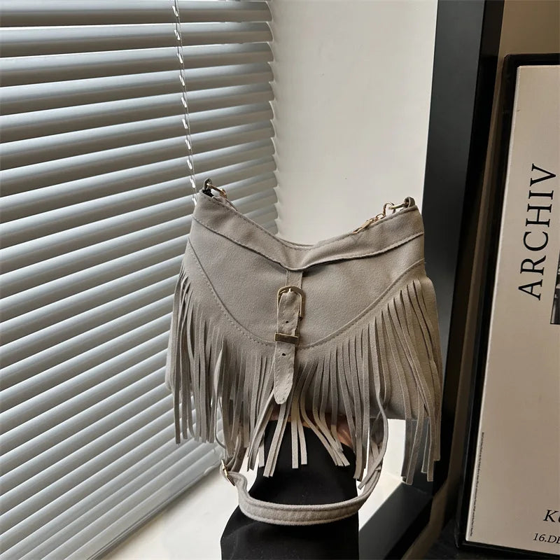 Dakota Fringe Hobo Shoulder Bag