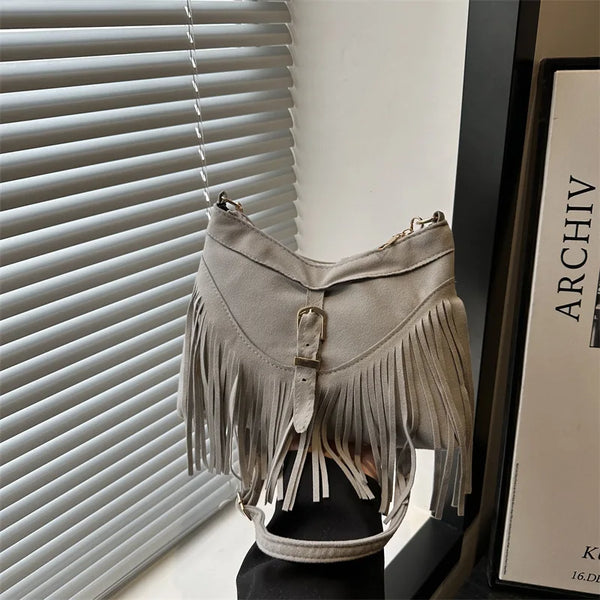 Dakota Fringe Hobo Shoulder Bag