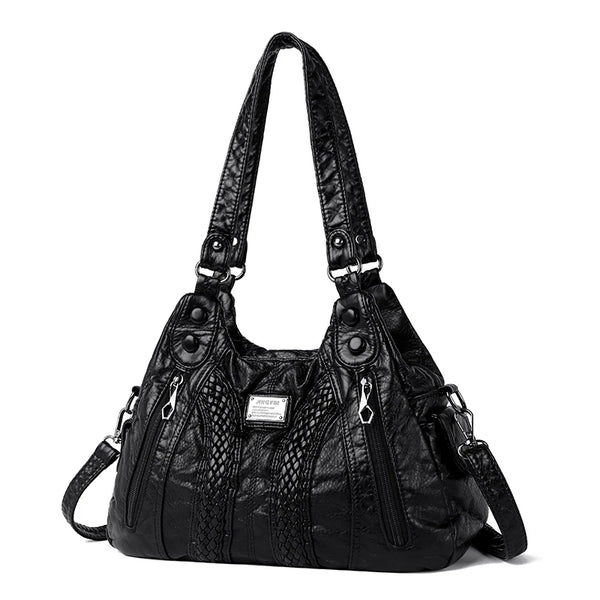 Desislava Textured Convertible Shoulder Handbag