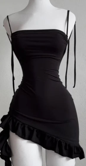 Monique Lace-Up Backless Long-Sleeve Midi Dress