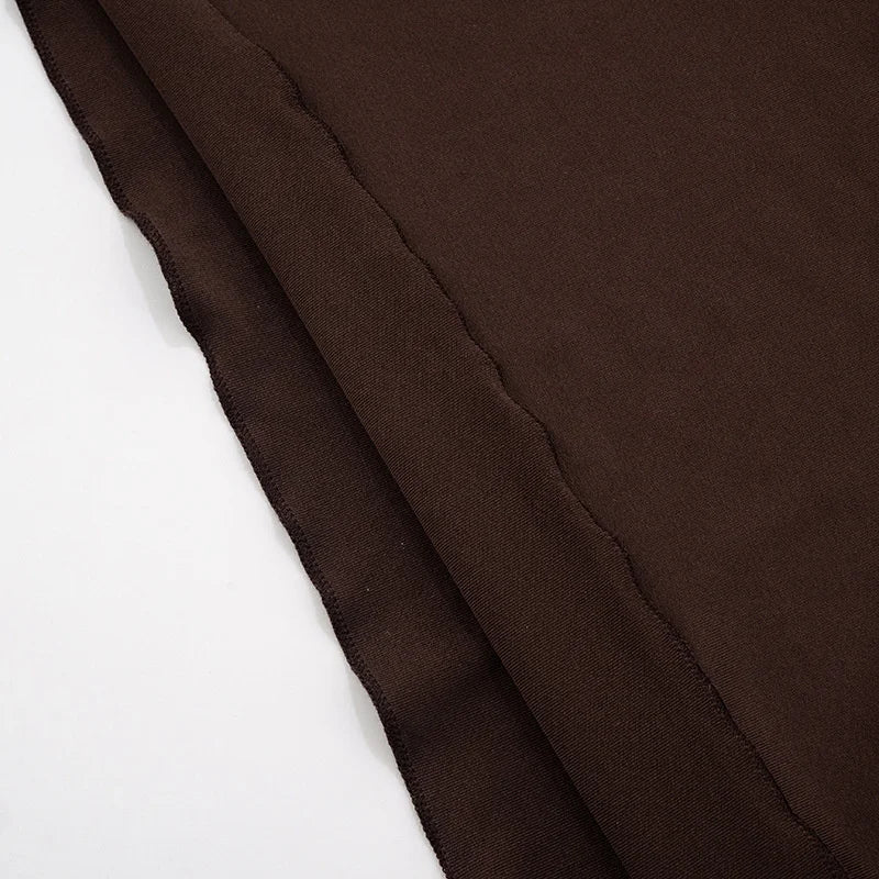 Valentina Cocoa Lace Draped Maxi Dress