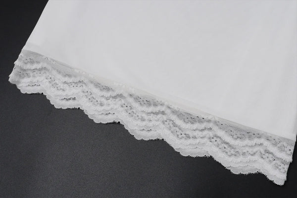 Celine Lace-Trim Deep-V Midi Skirt Set Two-piece