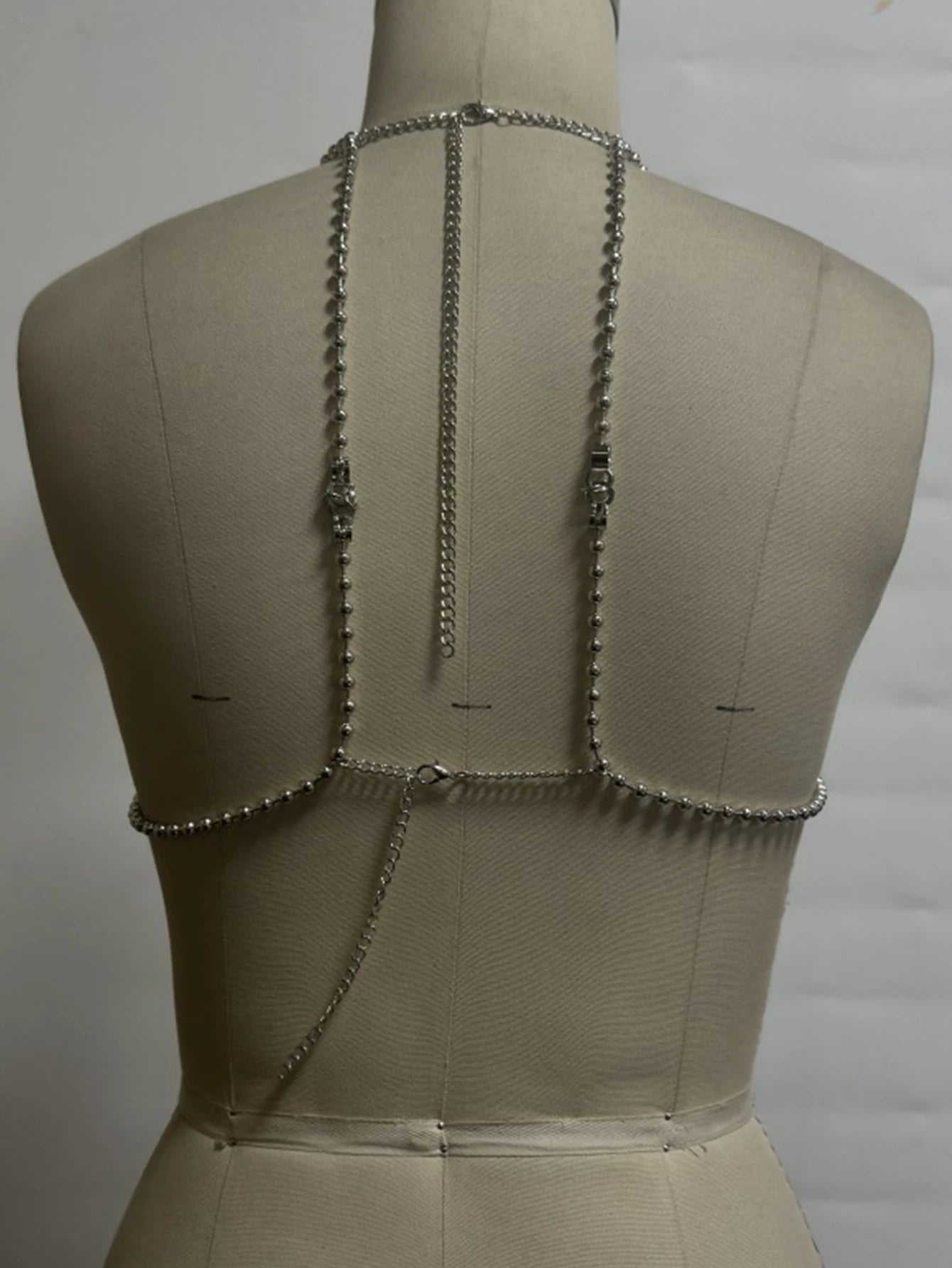 Calypso Iridescent Rhinestone Backless Crop Top