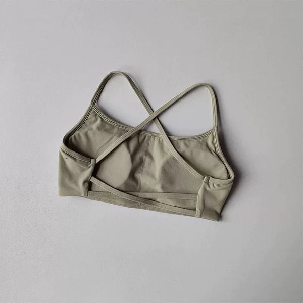 Vera Cross-Back Quick-Dry Sports Bra Top One-piece