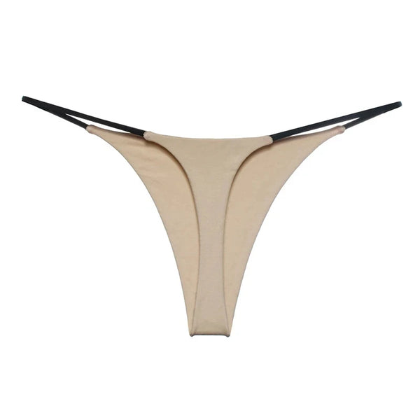 1/2/4pcs Panties Cotton Women'S Underwear Sexy Panties Female Underpants Thong Solid Color Pantys Lingerie S-XL Low-Rise Design