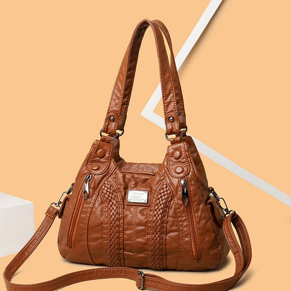 Desislava Textured Convertible Shoulder Handbag