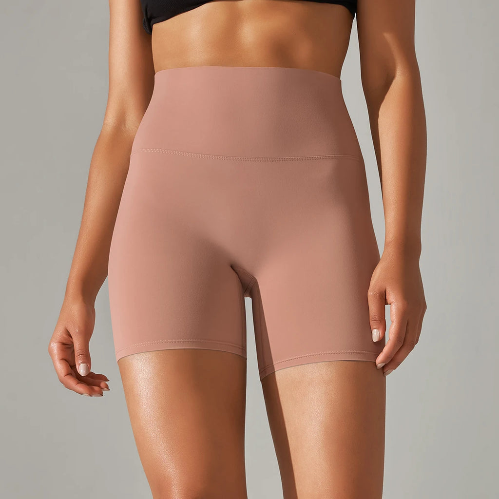 Ayla Seamless High-Waist Yoga Shorts One-piece