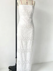 Isla Blanc Lace Maxi Dress