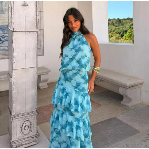 Serenade Tiered-Ruffle Maxi Dress
