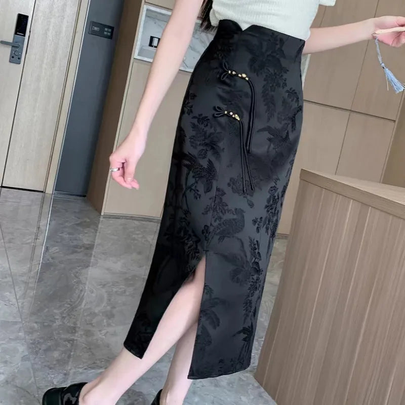 Valeria Elegant Midi Skirt One-piece