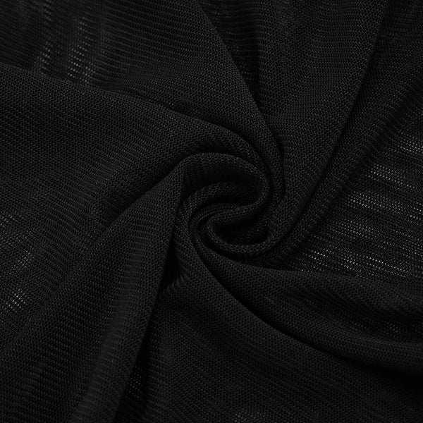 Bianca Noir Sheer Ruched Mini Dress