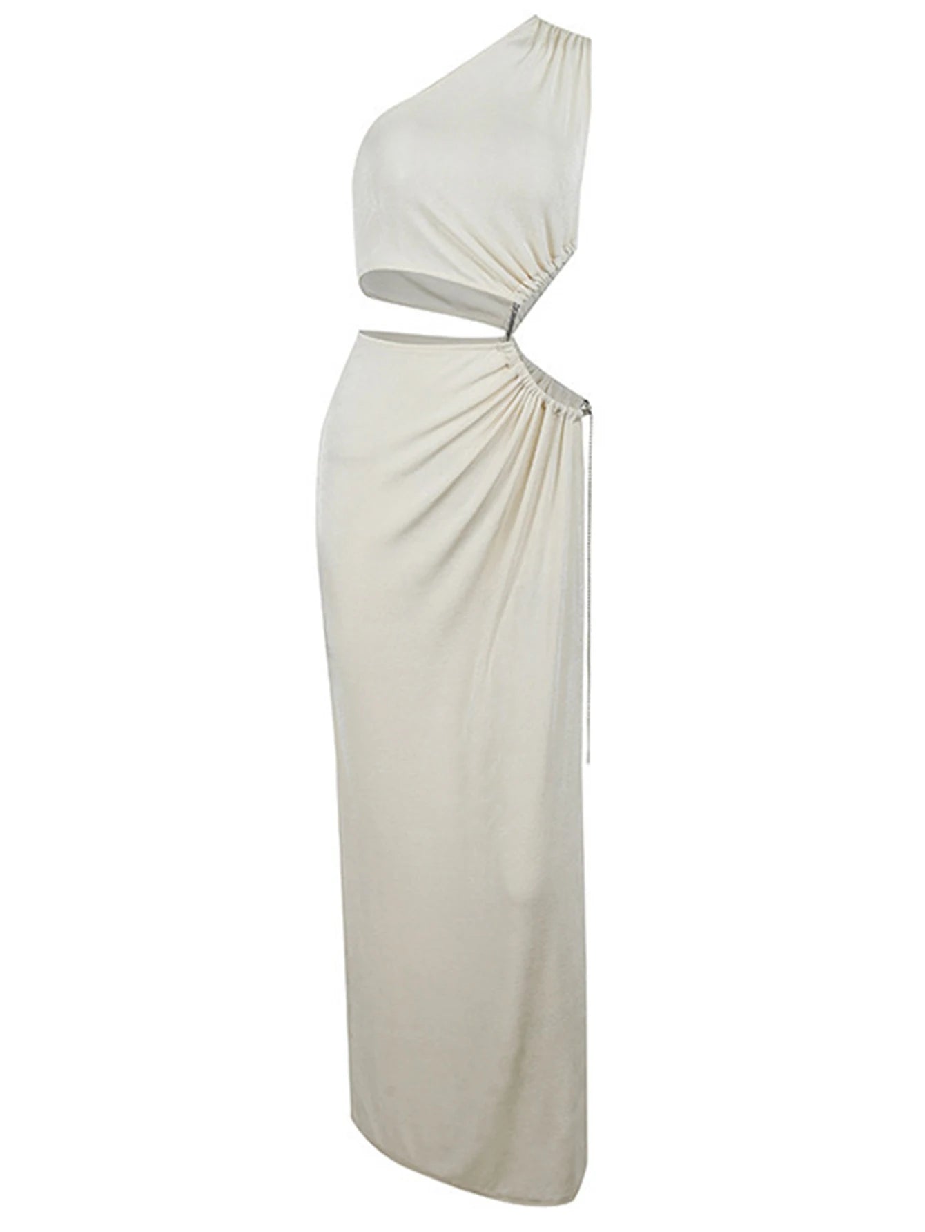 Aurelia One-Shoulder Backless Bodycon Maxi Dress
