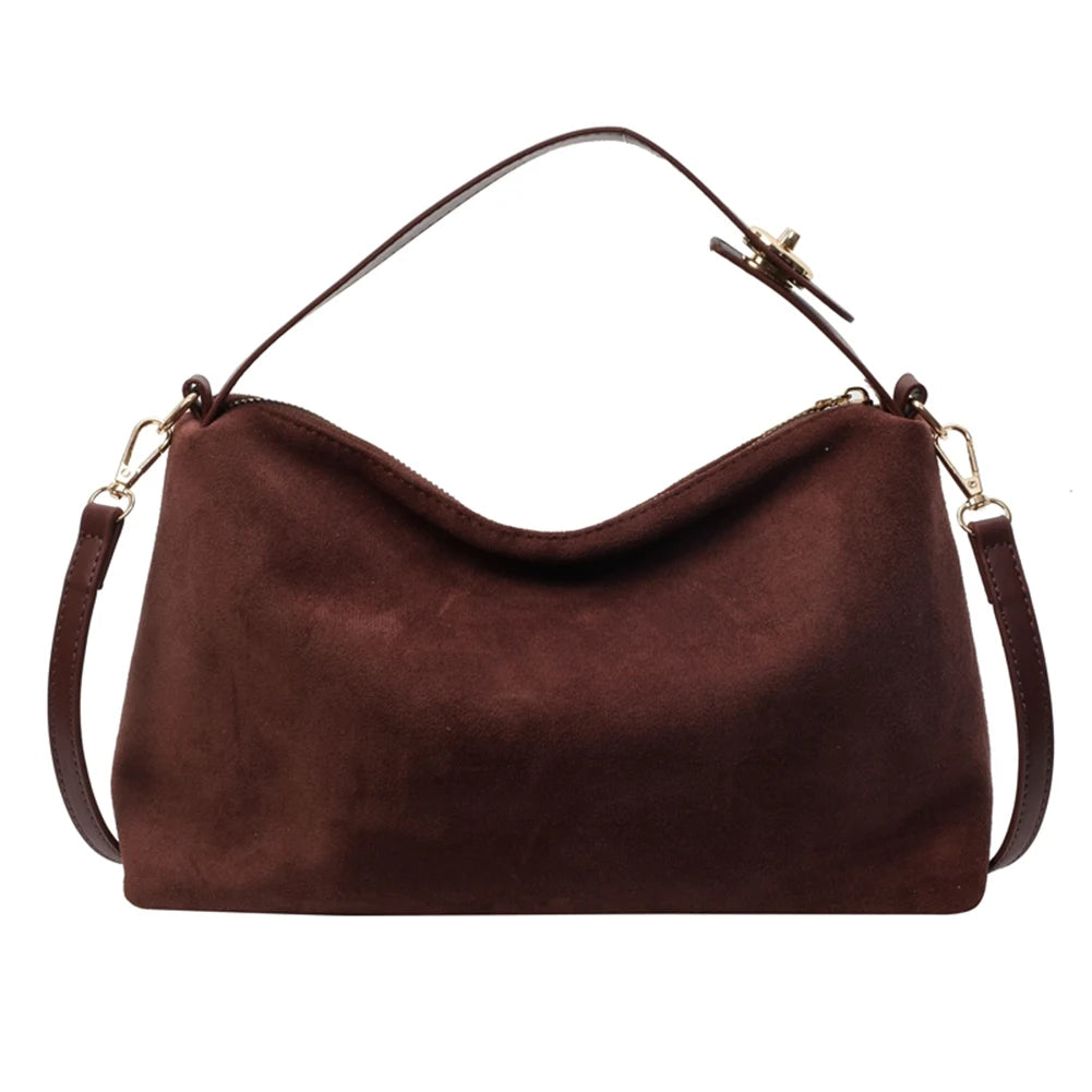 Moira Faux-Suede Boston Bag