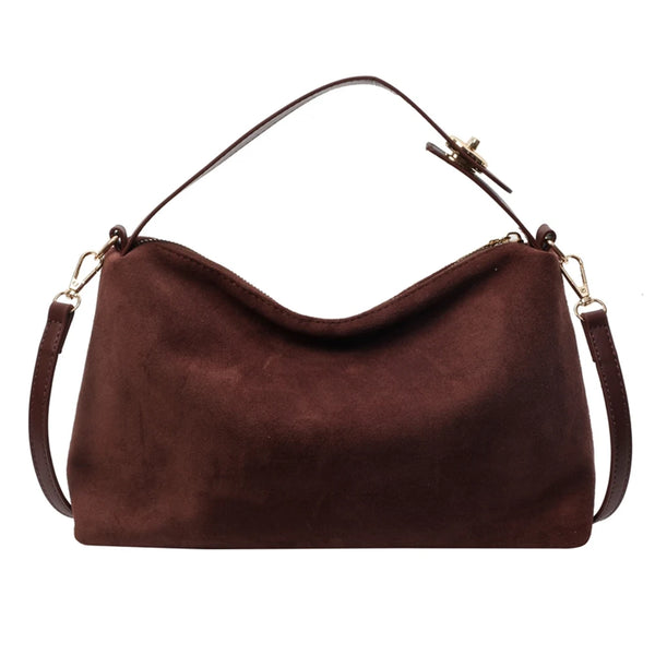 Moira Faux-Suede Boston Bag