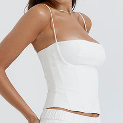 Aria Sculpt Spaghetti-Strap Corset Cami Top One-piece