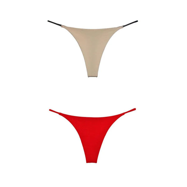 1/2/4pcs Panties Cotton Women'S Underwear Sexy Panties Female Underpants Thong Solid Color Pantys Lingerie S-XL Low-Rise Design