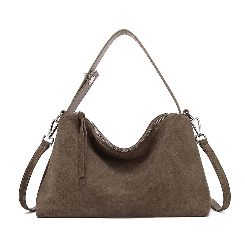 Blaire Matte Leather Boston Bag