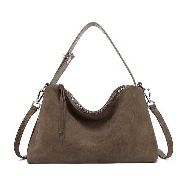 Blaire Matte Leather Boston Bag