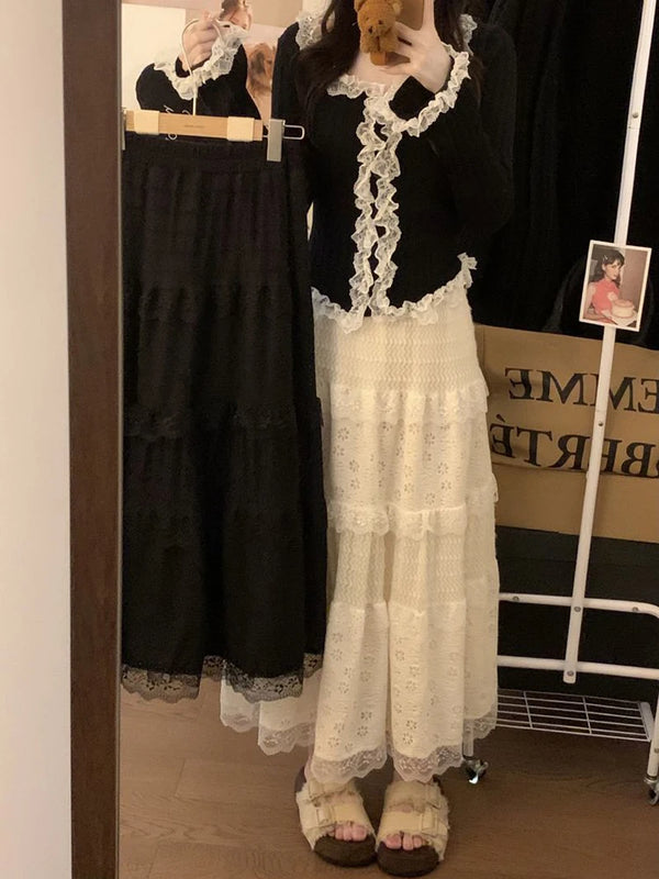 Bianca Lace Midi Skirt One-piece