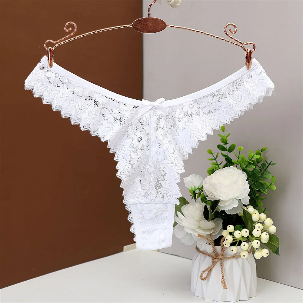 Aurette Sheer Lace G-String Panty Lingerie One-piece