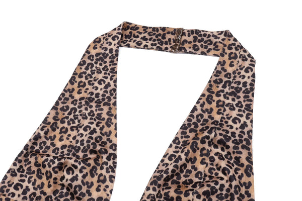 Nahla Leopard Halter Shorts Set Two-piece