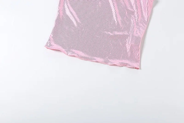 Prisma Iridescent Sequin Tube Crop Top One-piece