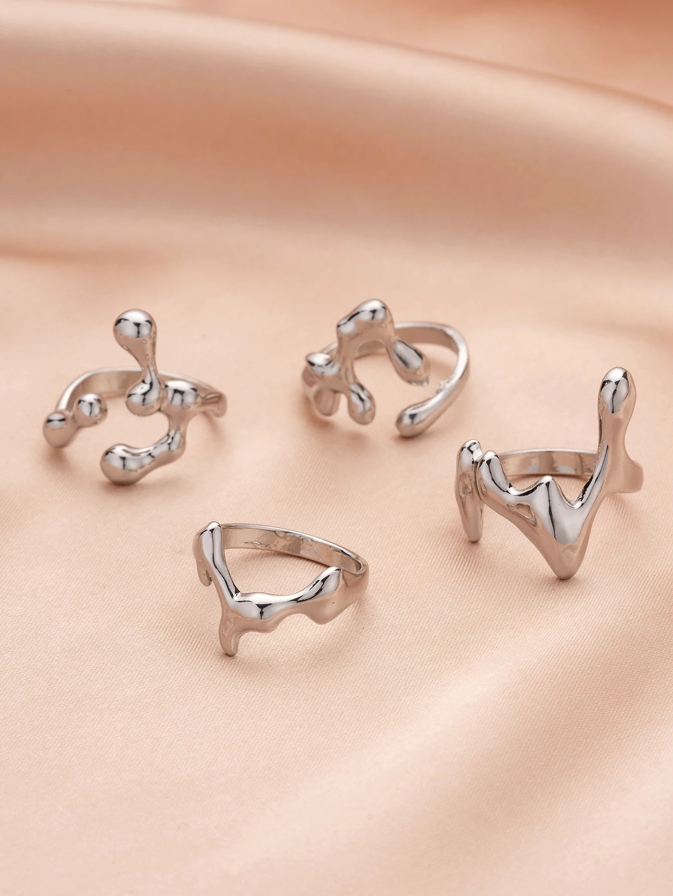 Cascade Teardrop Ring Set Four-piece Secondary image