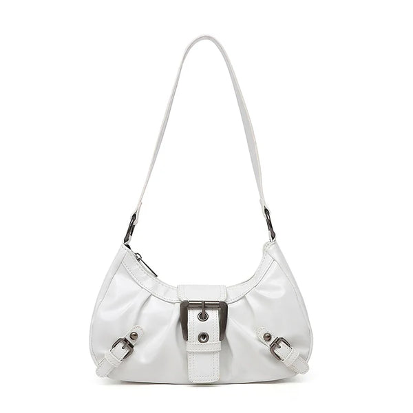 Y2K Retro Pleated Hobo Shoulder Bag for Women Hot Selling Maillard Style Underarm Bag Clutch Handbags for Travel Work Shopping