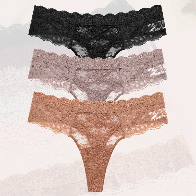 Flora Low-Rise Panty Pack Lingerie 3-piece