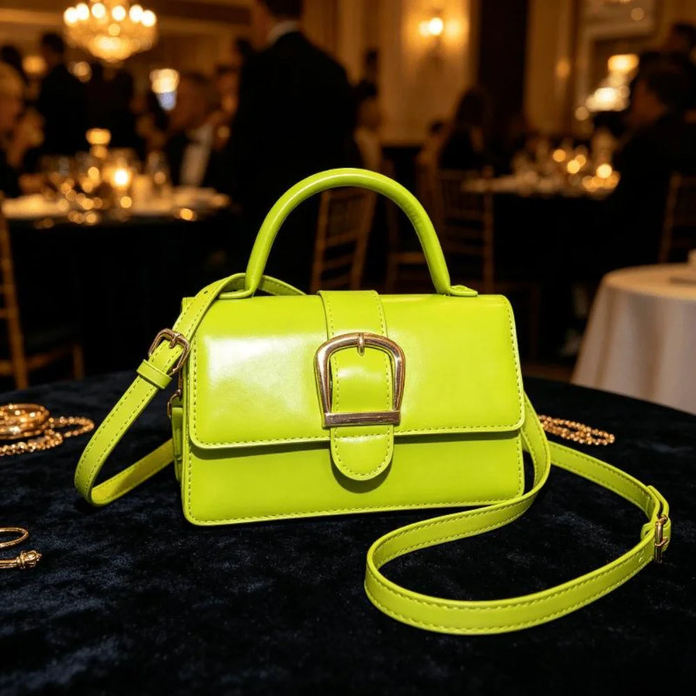 Gianna Minimalist Green Mini Crossbody Bag