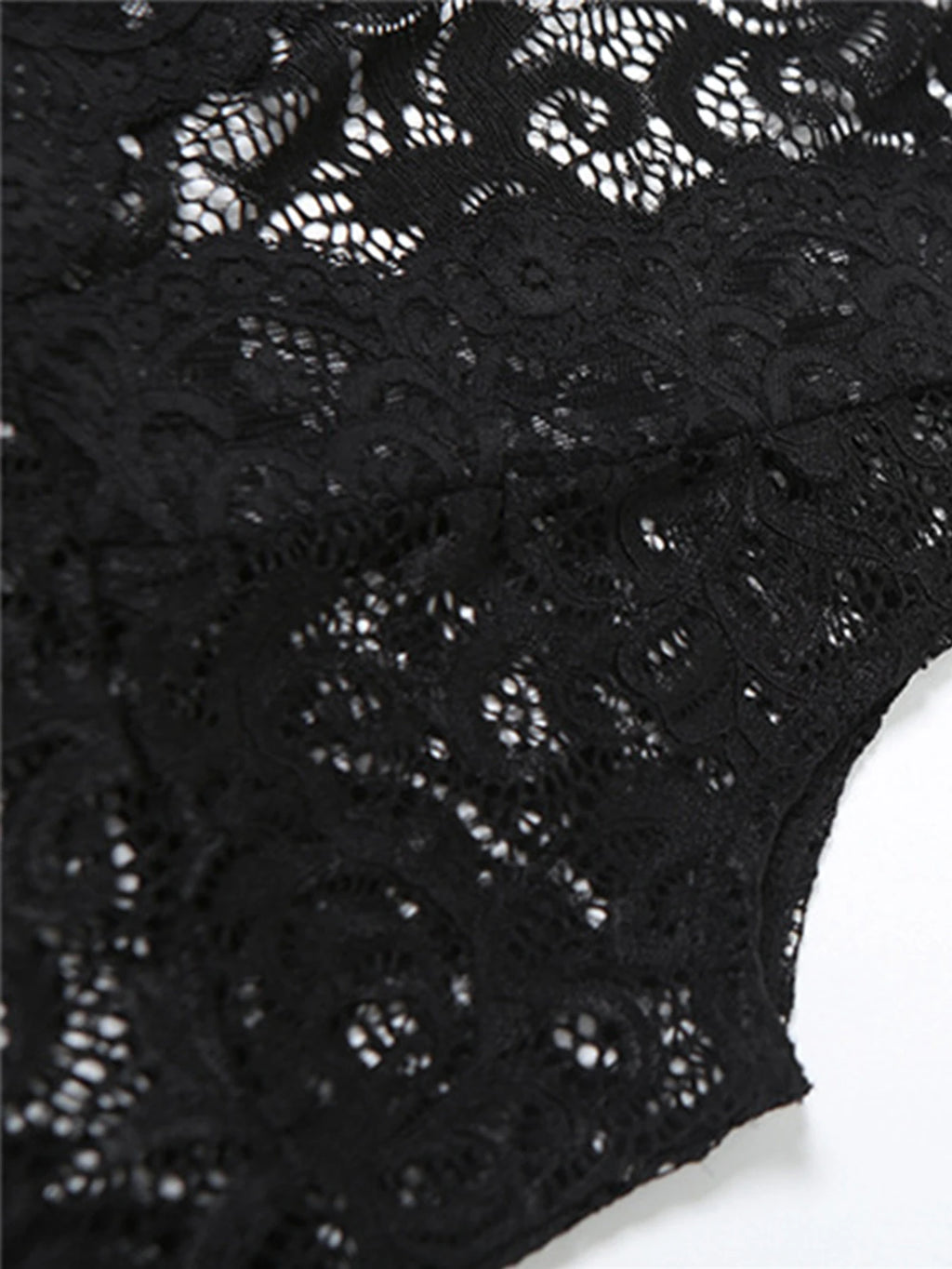 Raven Black Sheer Mesh Romper One-piece