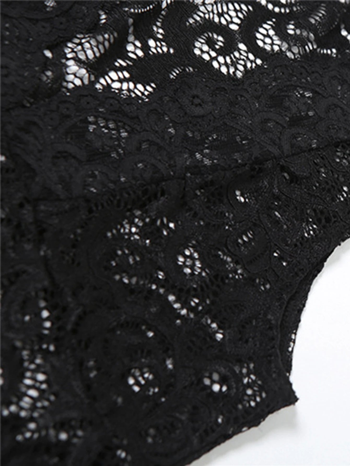 Raven Black Sheer Mesh Romper One-piece