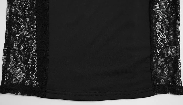 Lavinia Sheer Lace-Panel Corset Cami Maxi Dress