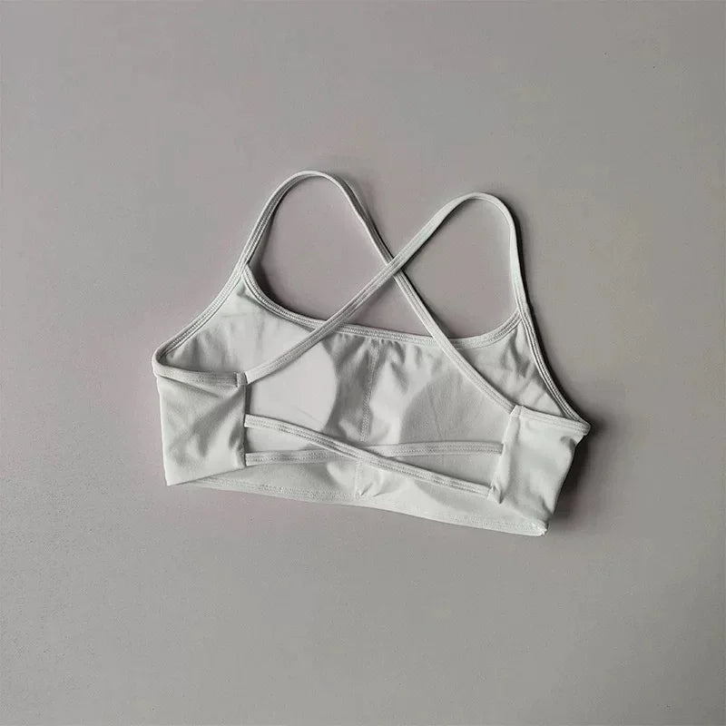 Vera Cross-Back Quick-Dry Sports Bra Top One-piece
