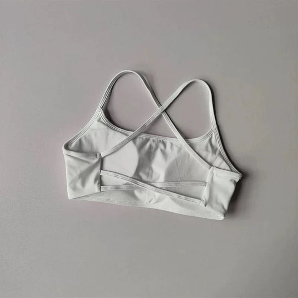 Vera Cross-Back Quick-Dry Sports Bra Top One-piece