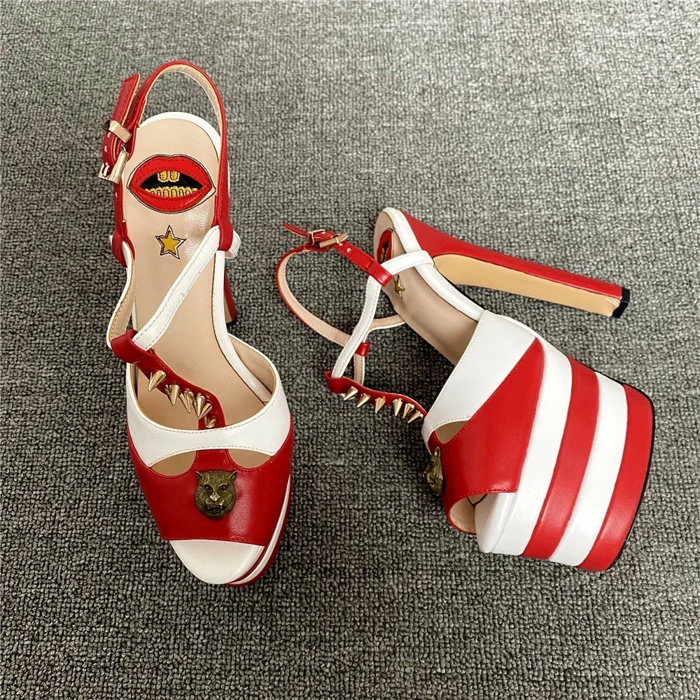 Amabel Transparent Rhinestone Stiletto Sandals