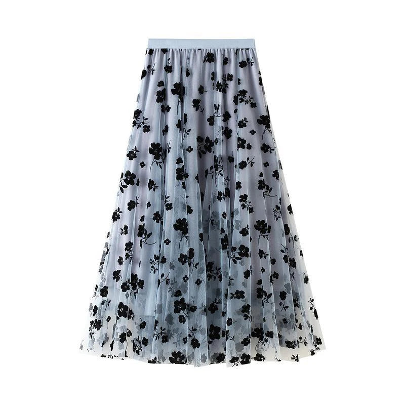 Nadia A-Line Floral Midi Skirt One-piece