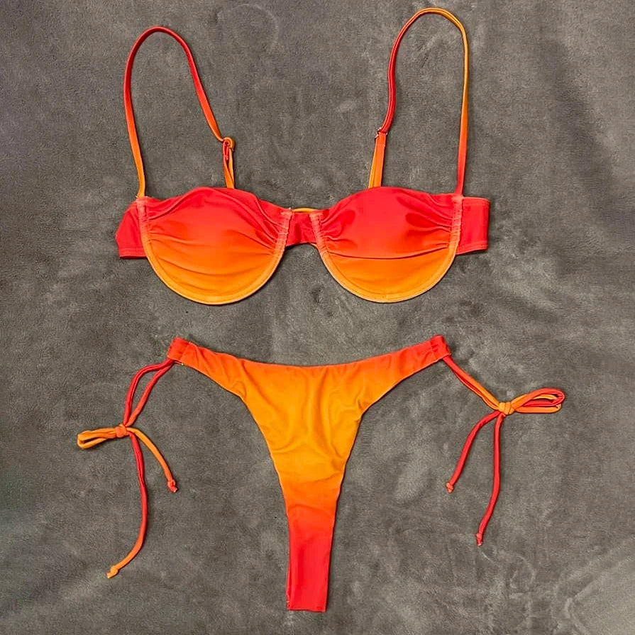 Carmela Crochet High-Cut Bikini Two-piece