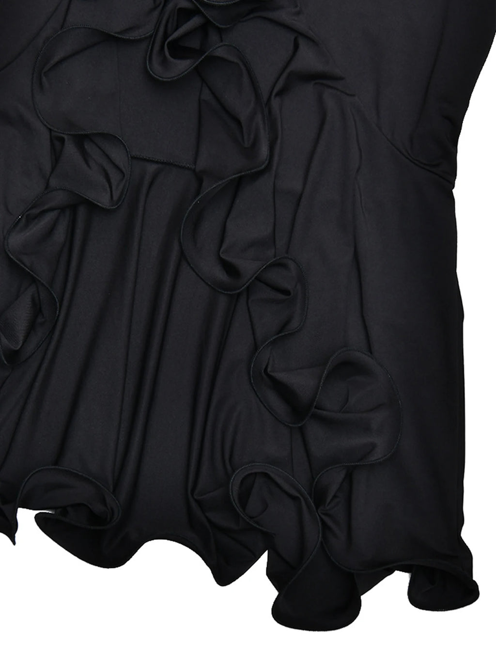 Nerissa Ruffled Long-Sleeve Bodycon Maxi Dress