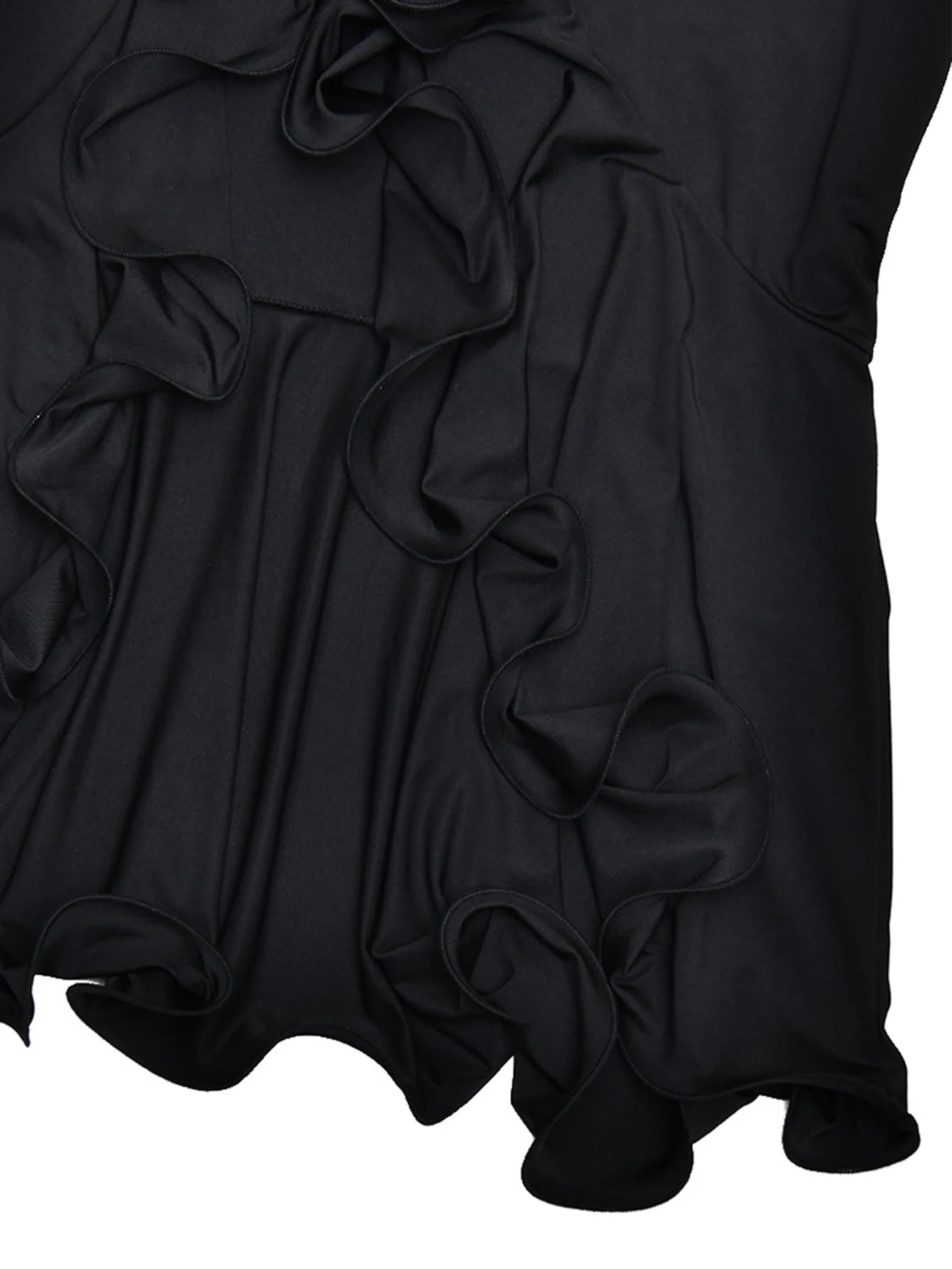 Nerissa Ruffled Long-Sleeve Bodycon Maxi Dress