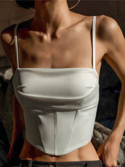 Aria Sculpted Corset Crop Top One-piece