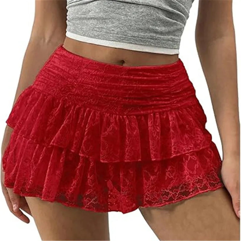 Fiora Tiered Ruffle Bloomer Mini Skirt One-piece