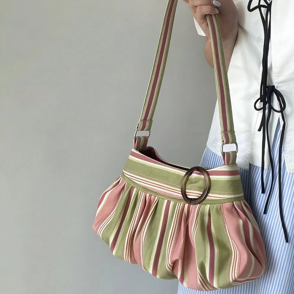 Zuri Contrast-Print Underarm Bag