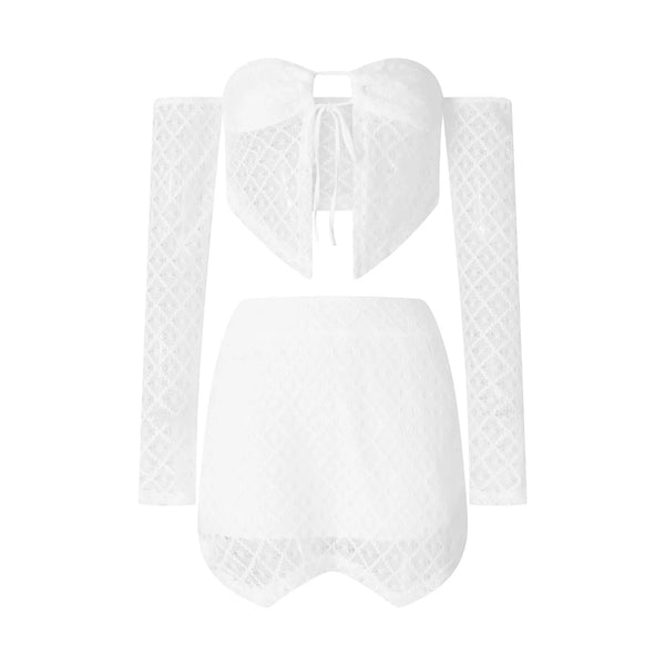 Mirelle Crochet Cami & Mini Skirt Two-piece