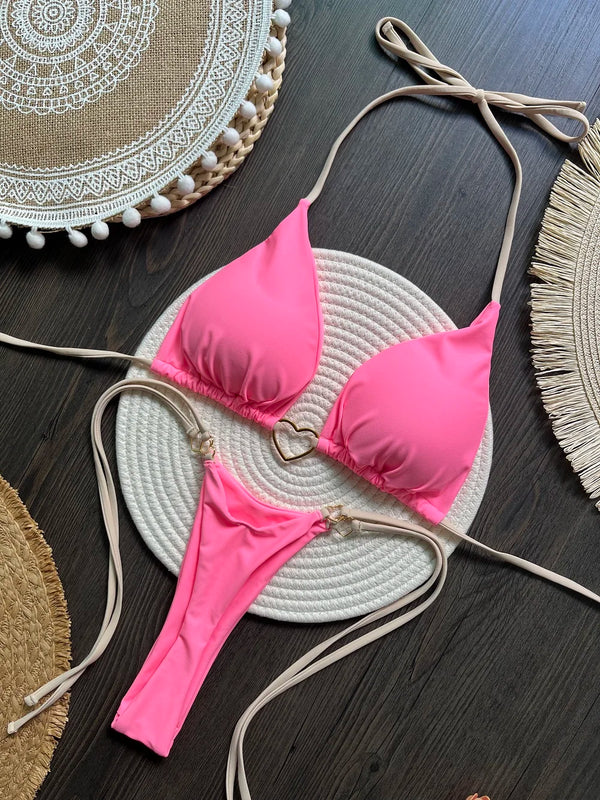 2026 Micro Bikinis Push Up Women Swimsuits Sexy Swimwear Brazilian Bikini Set Thong Biquini Print Swimsuit Summer Beachwear