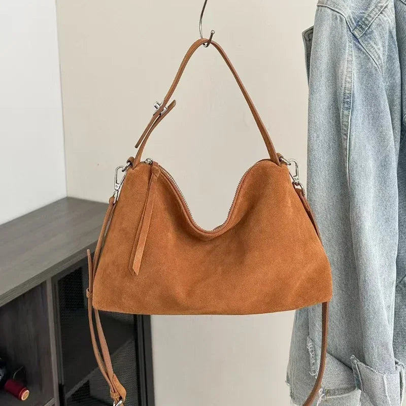 Blaire Matte Leather Boston Bag