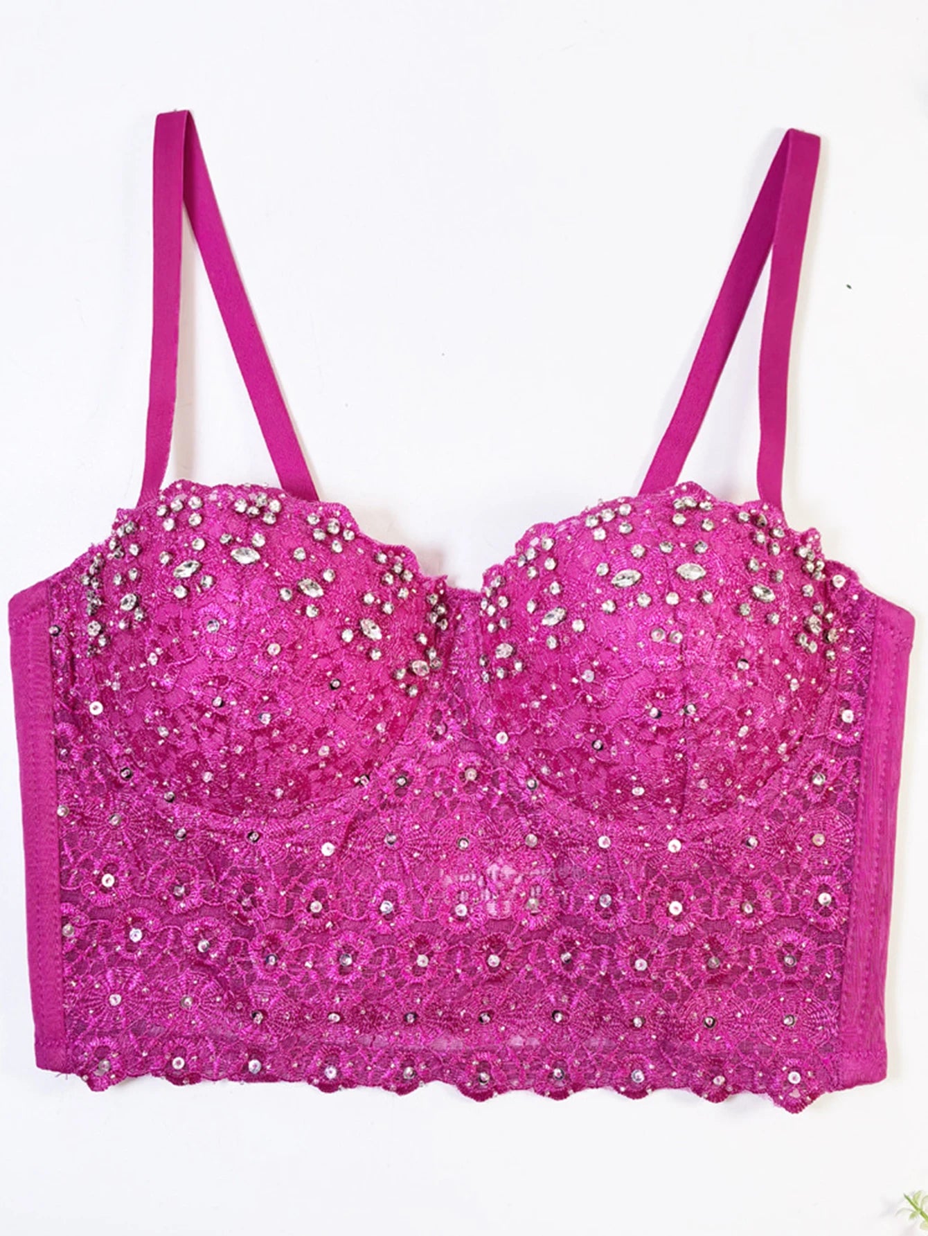 Sexy see through lace corset crop top women clothing summer cropped bustier bra halter tank top rhinestone club party tube tops