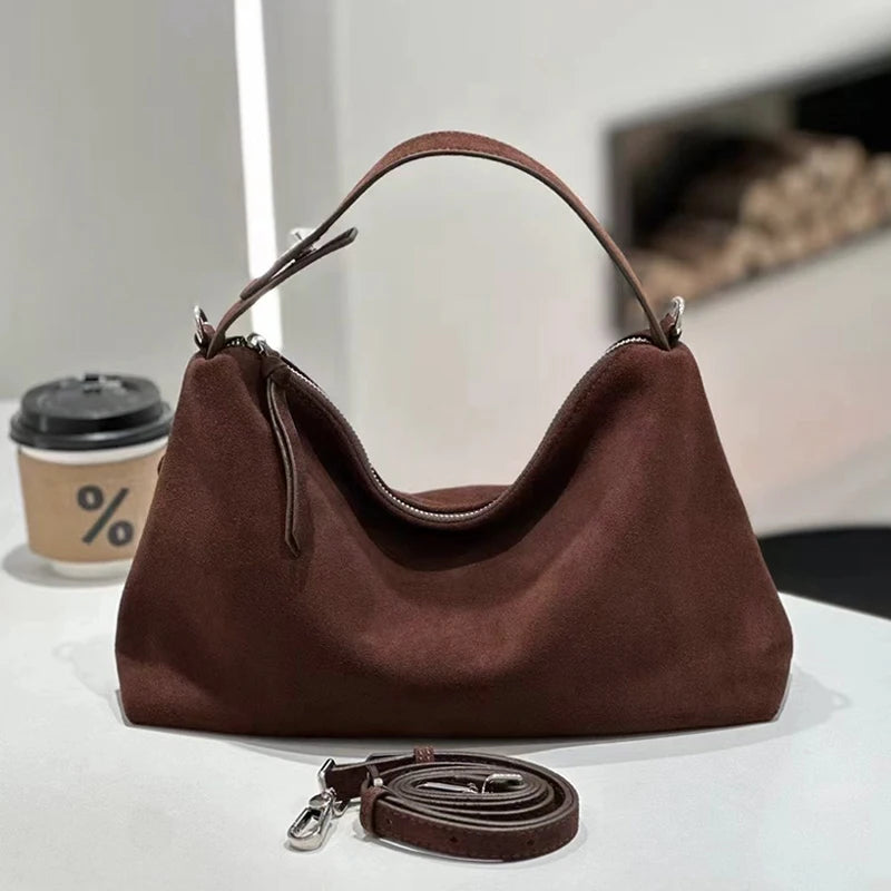 Blaire Matte Leather Boston Bag