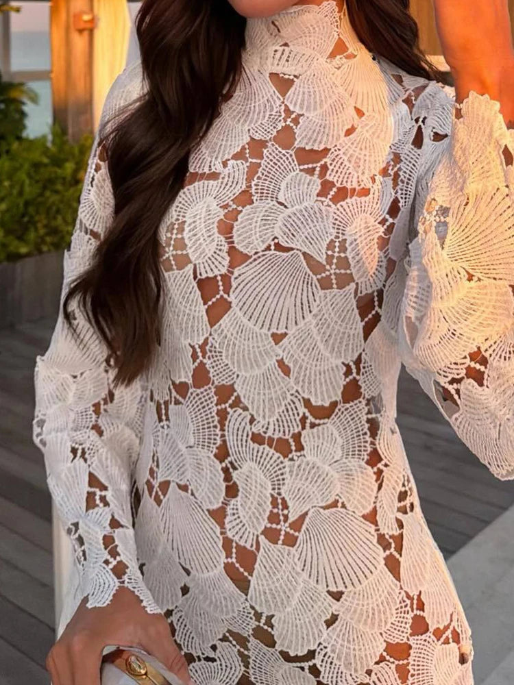 Samira Flare Sleeve Cutout Mini Dress