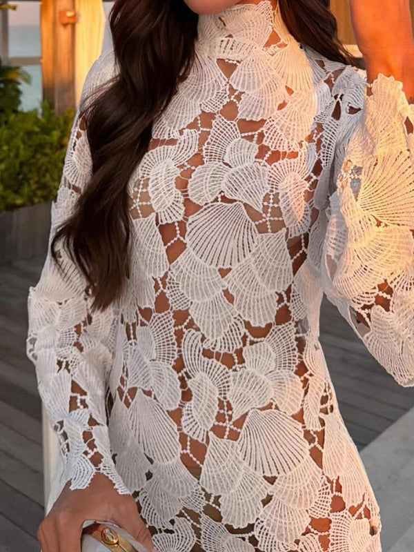 Samira Flare Sleeve Cutout Mini Dress